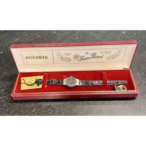 Vtg Women's Dufonte Quartz Watch by Lucien Piccard – Original Box – Battery Dead